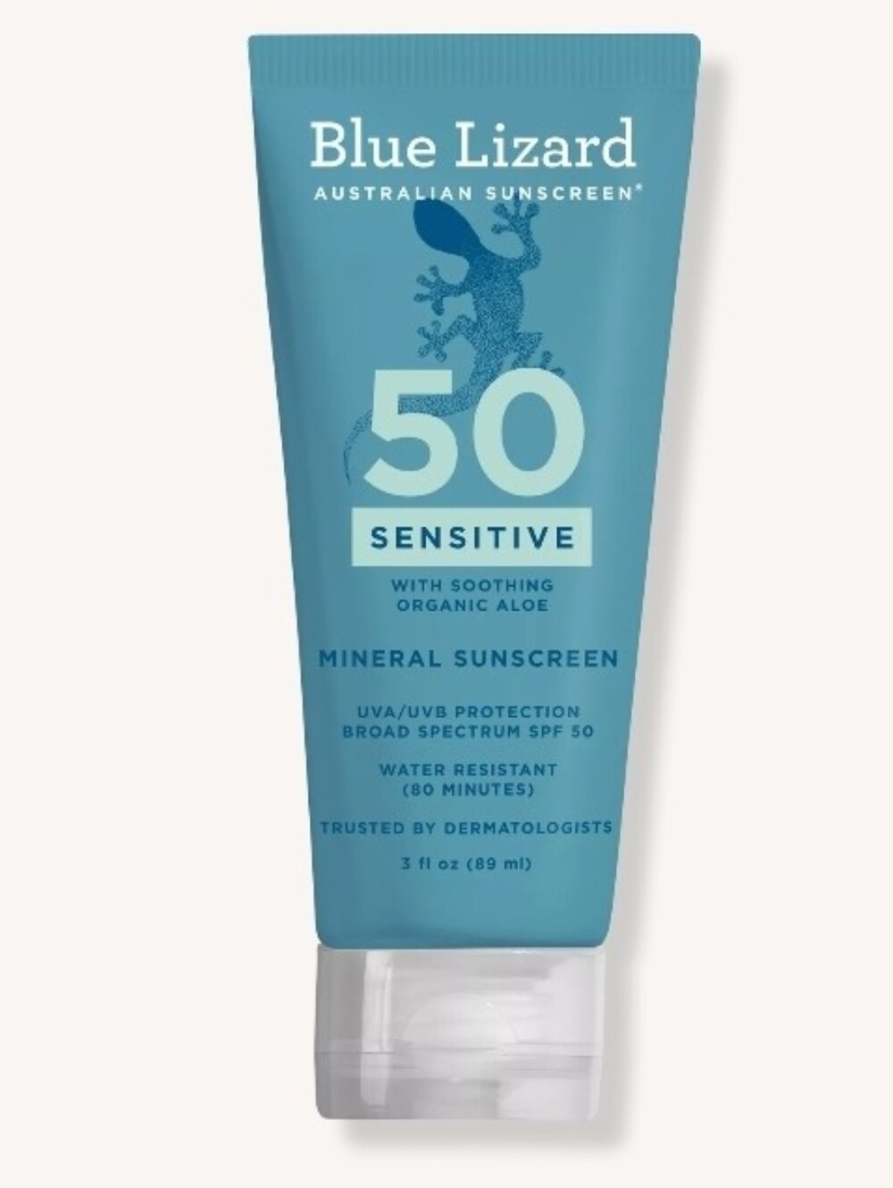 NEW BLUE LIZARD AUSTRALIAN SUNSCREEN Sensitive Mineral Sunscreen Lotion SPF 50+